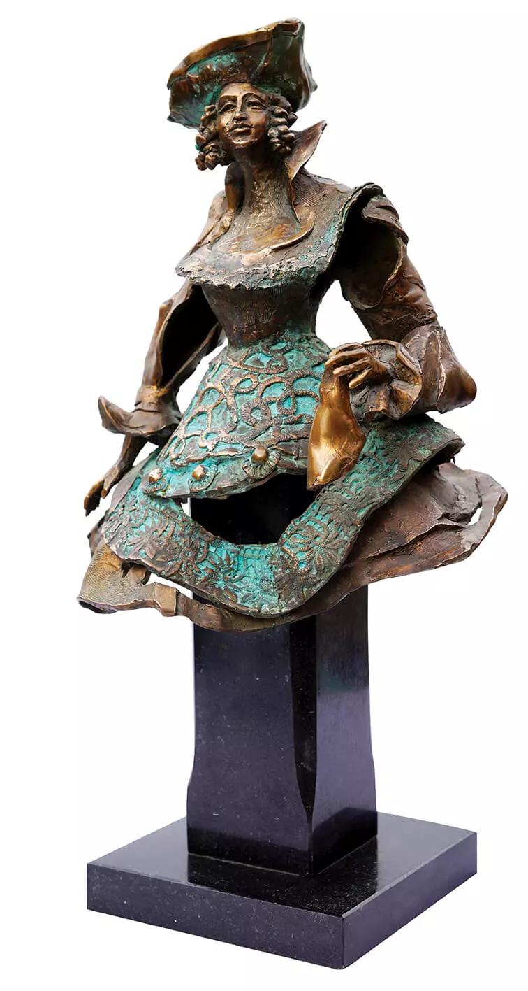 Statuetka Dama z chusteczką
